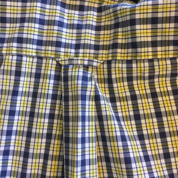 SMALL Slim Fit Blue & yellow long sleeve Nautica, University of Michigan colors - Picture 3 of 5